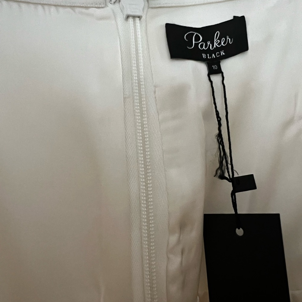 Parker NWT ivory high low dress - Picture 7 of 8